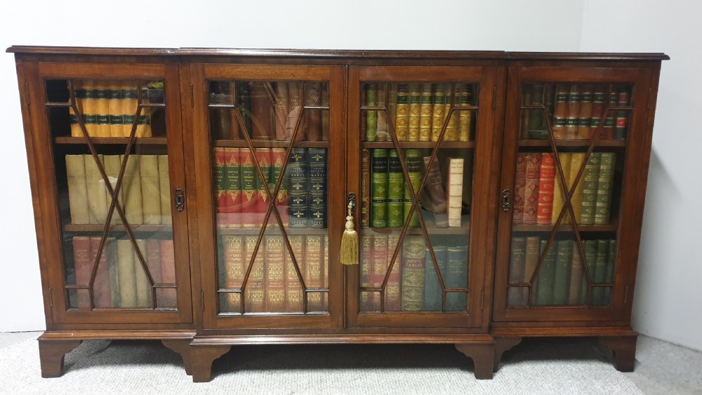 Mahogany Low Bookcase