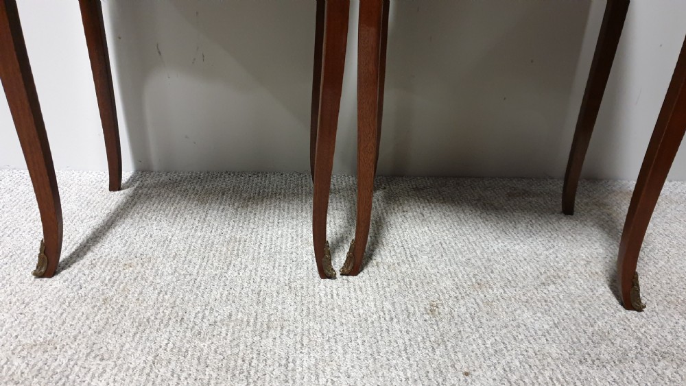 French Marquetry Bedside Lamp Tables View IV