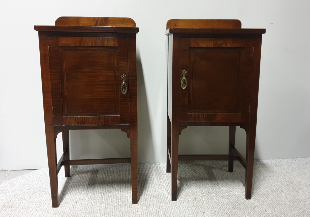 Very Nice Pair Mahogany Bedside Cabinets
