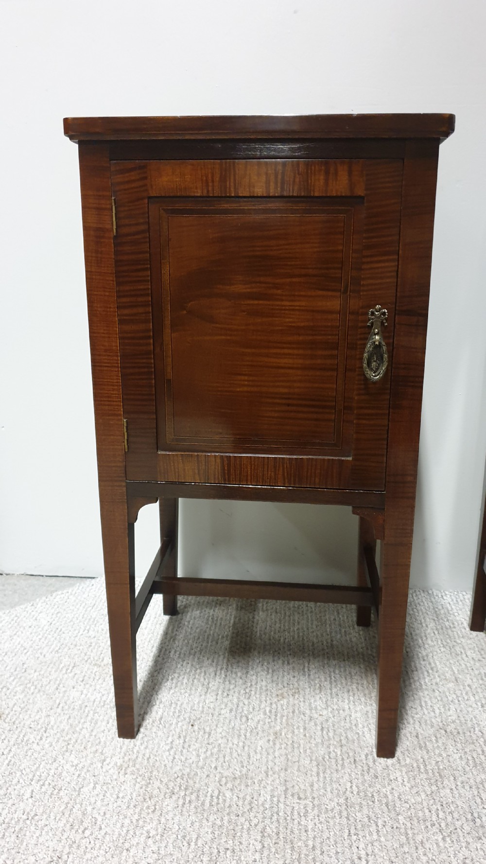 Very Nice Pair Mahogany Bedside Cabinets View II