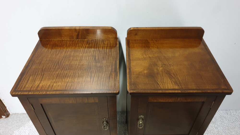 Very Nice Pair Mahogany Bedside Cabinets View VIII