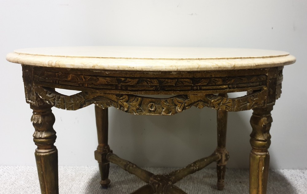 French Gilt Coffee Table View II