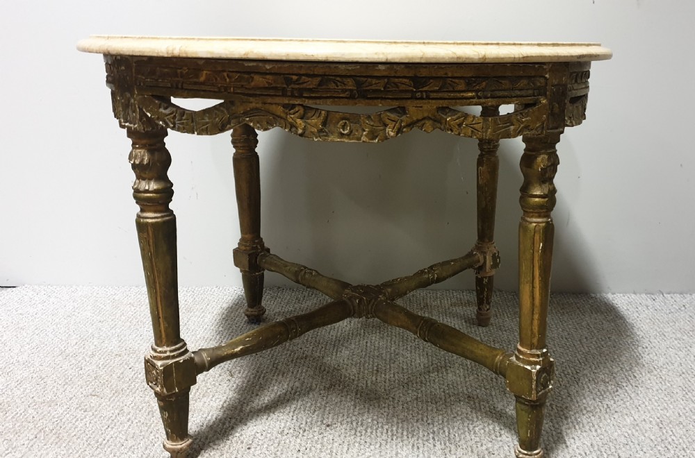 French Gilt Coffee Table View III