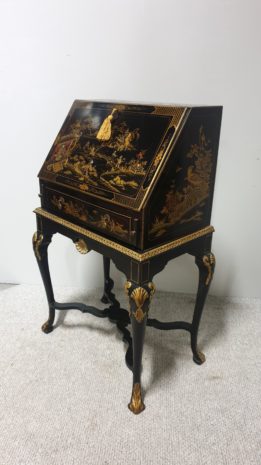 Outstanding Chinoiserie Bureau View III