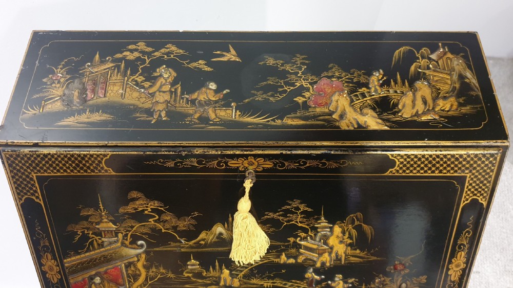 Outstanding Chinoiserie Bureau View V