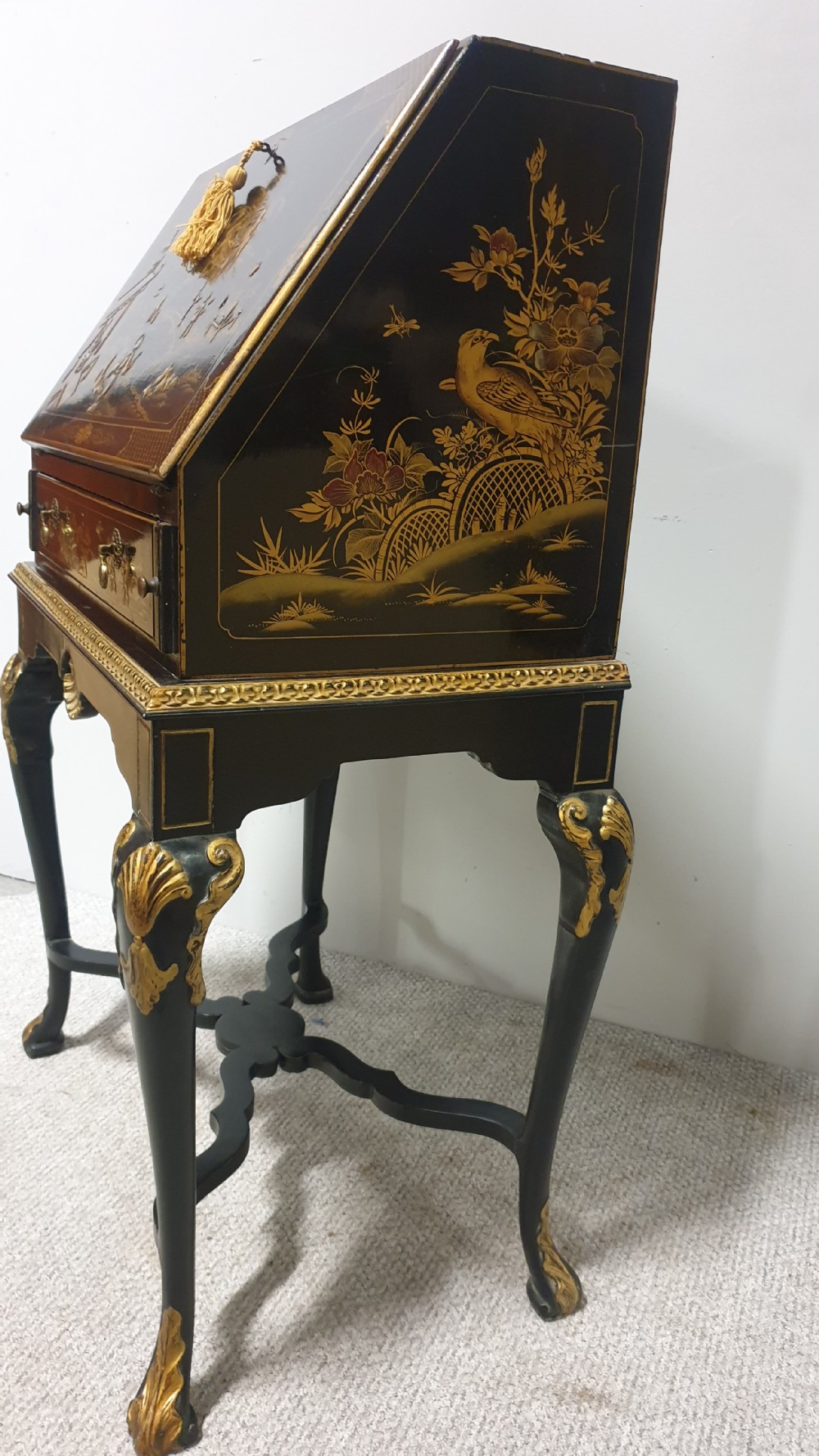 Outstanding Chinoiserie Bureau View IX