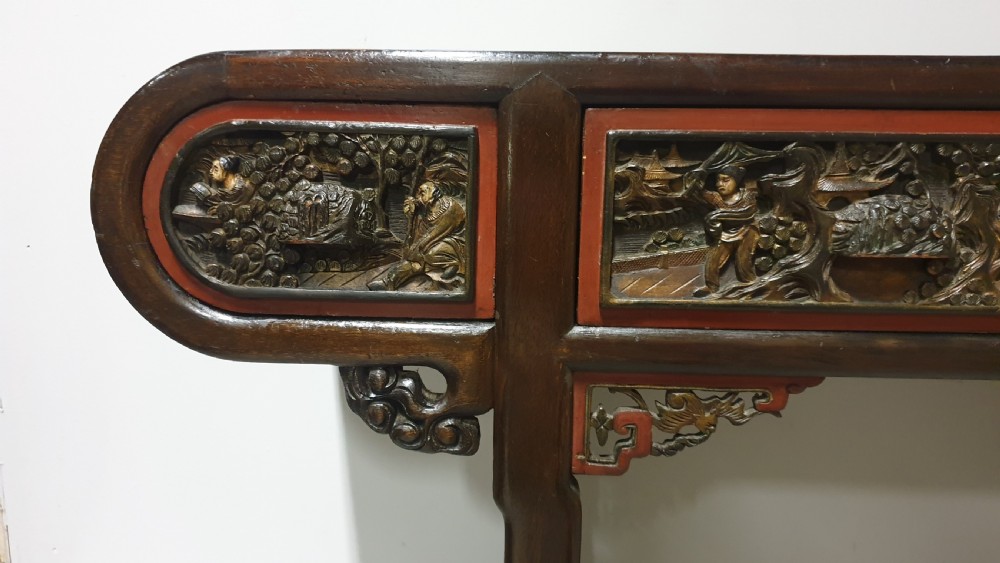 Wonderful Oriental Alter Console Table View VI