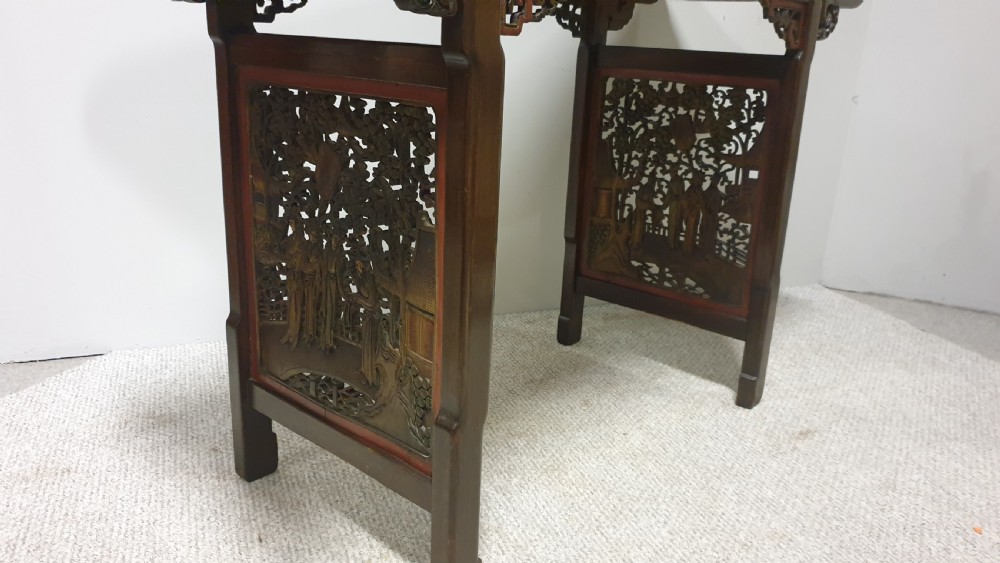 Wonderful Oriental Alter Console Table View XII
