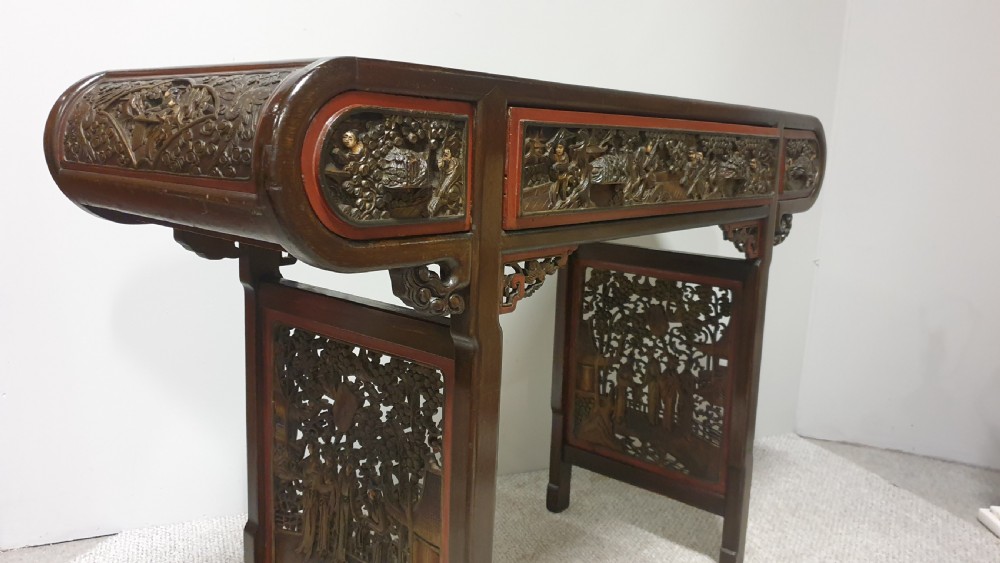 Wonderful Oriental Alter Console Table View XIII