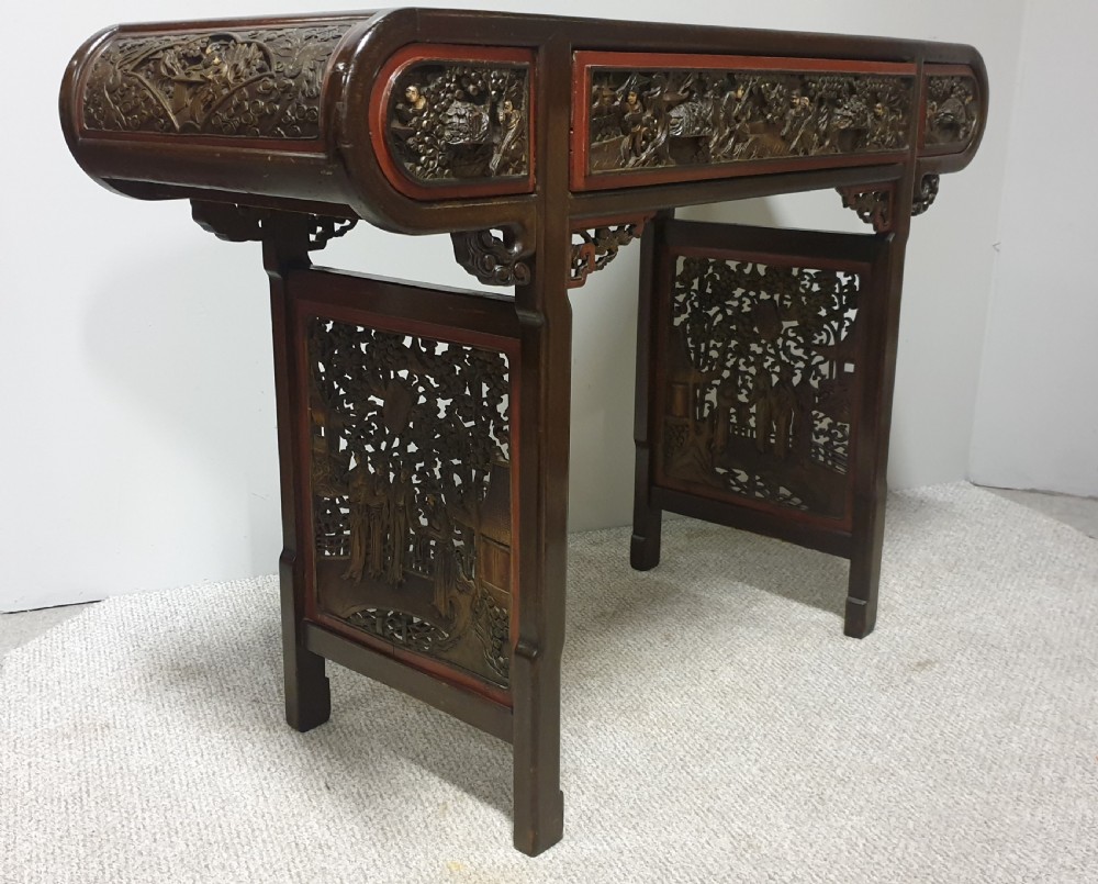 Wonderful Oriental Alter Console Table View XIV