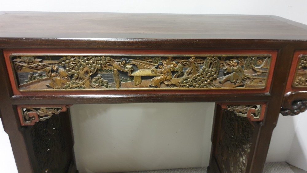 Wonderful Oriental Alter Console Table View XVI