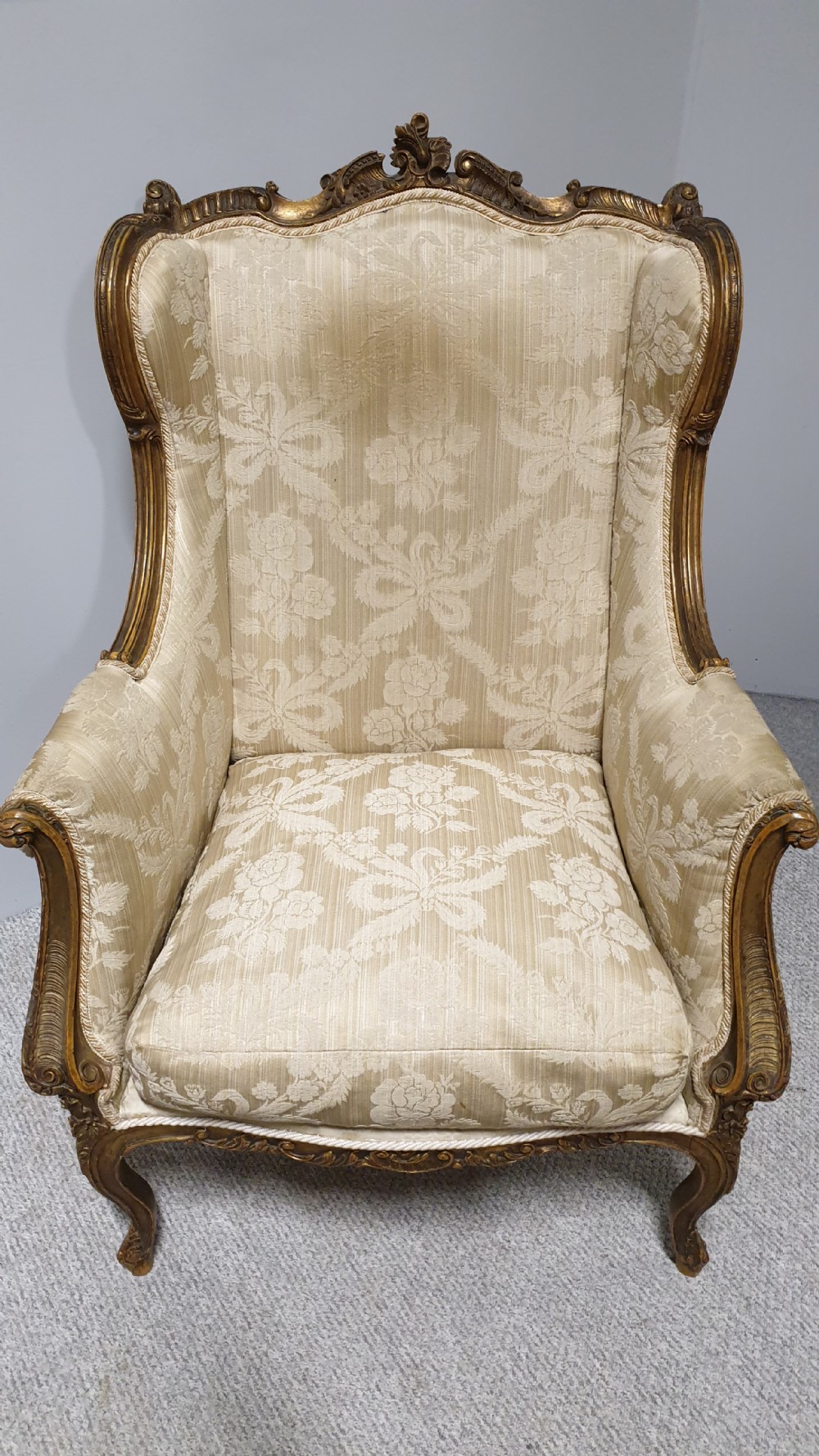 Super French Louis XV Wing Armchair View VIII