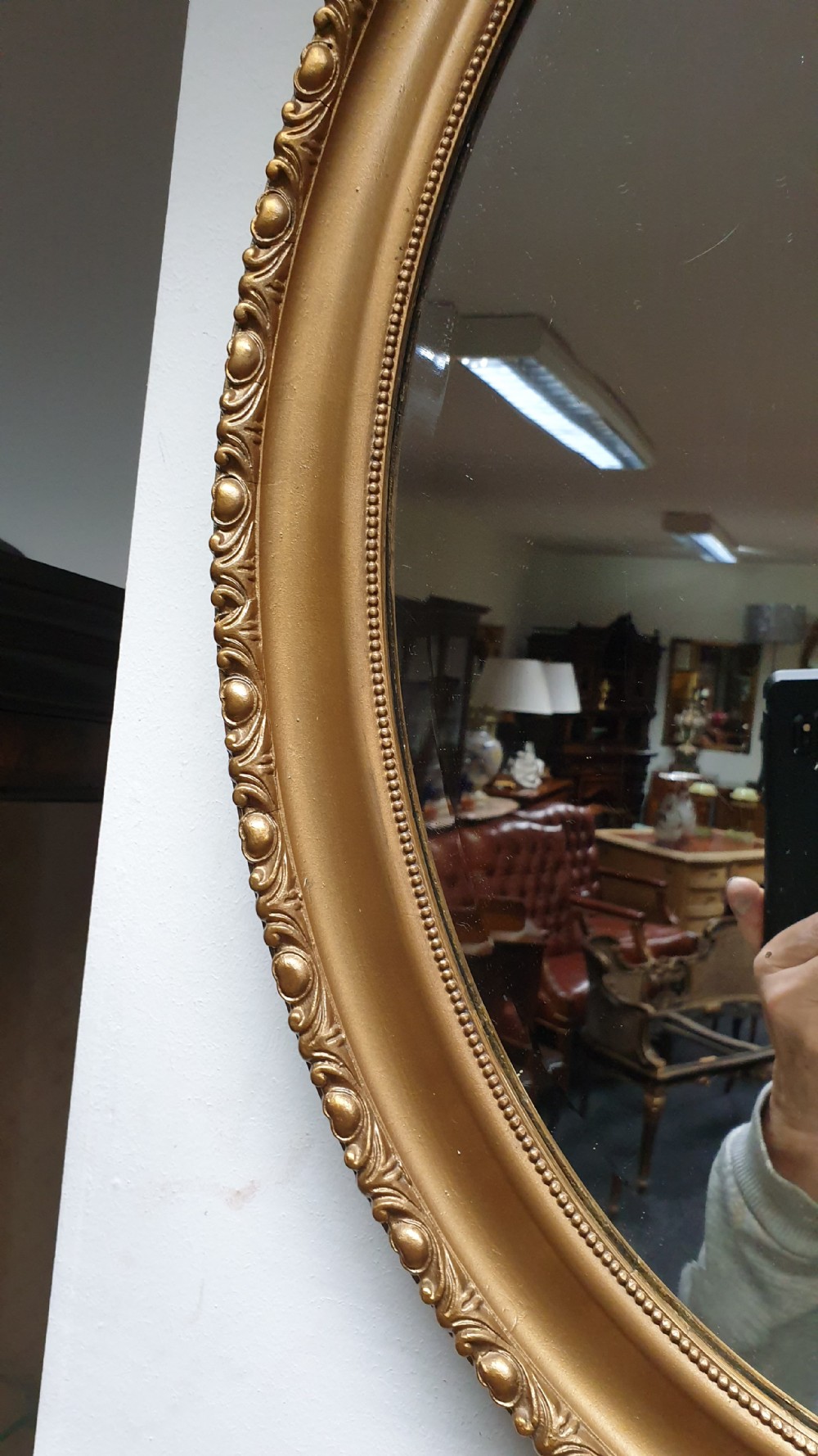 Edwardian Gilt Mirror View IV