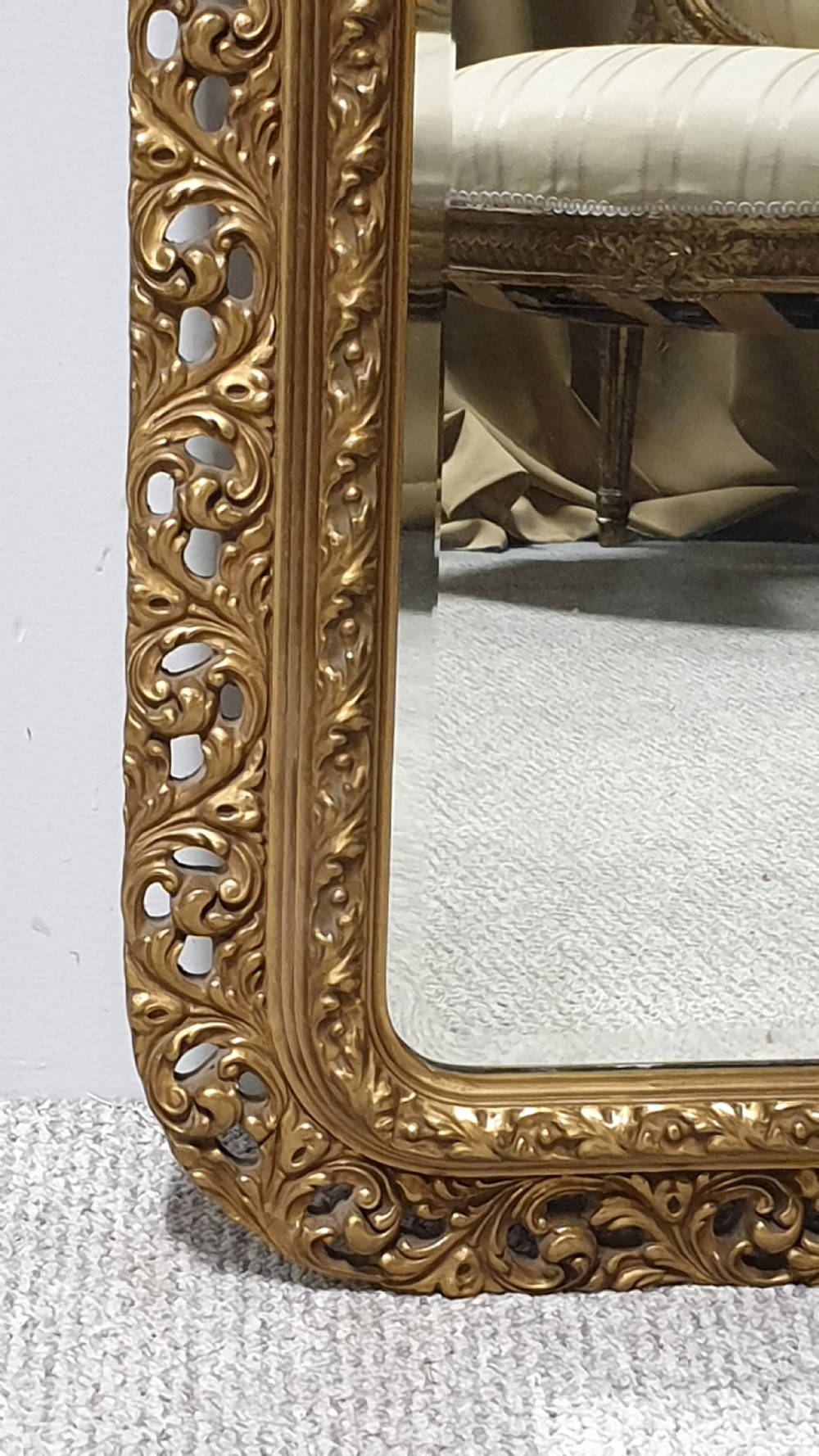 French Pierced Wall Mirror View II