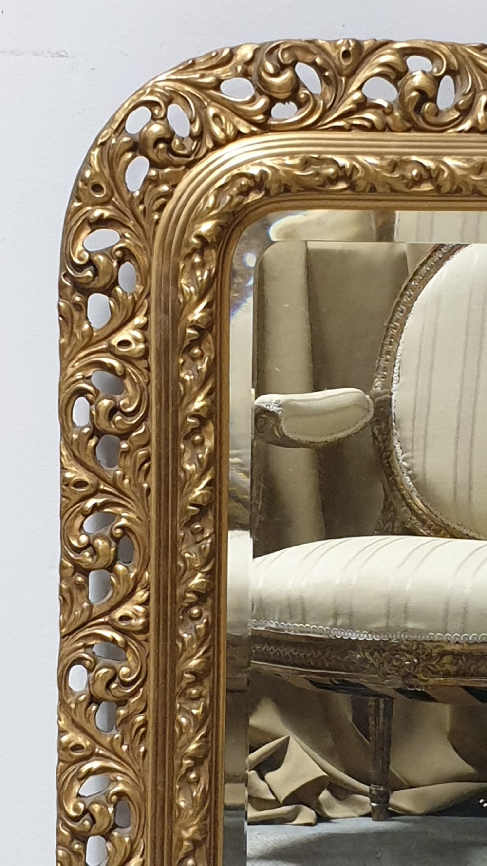 French Pierced Wall Mirror View III