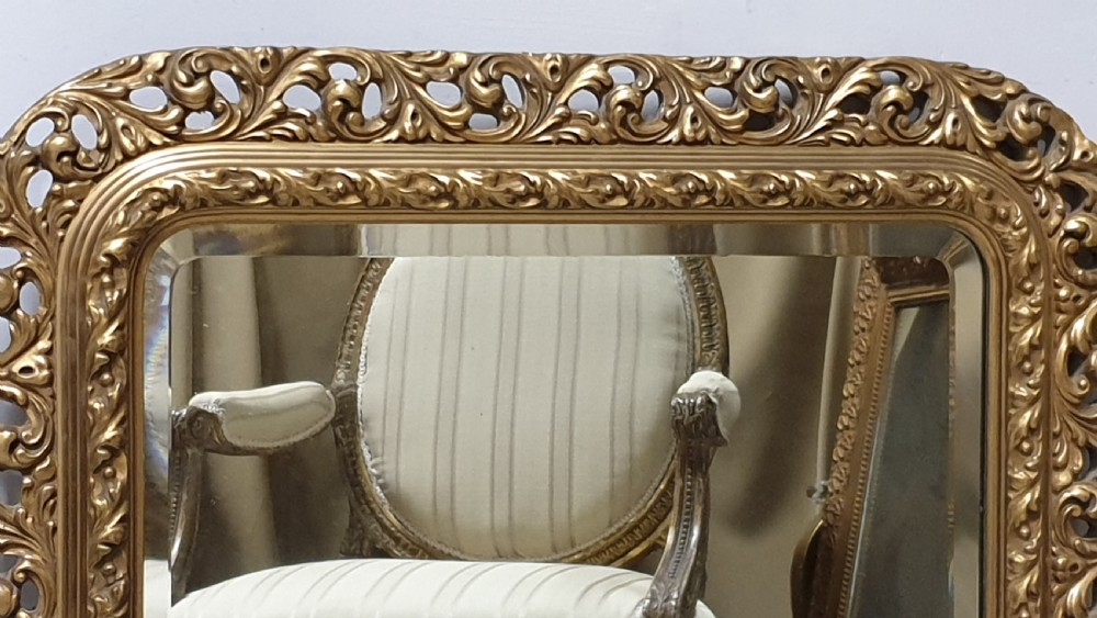 French Pierced Wall Mirror View IV