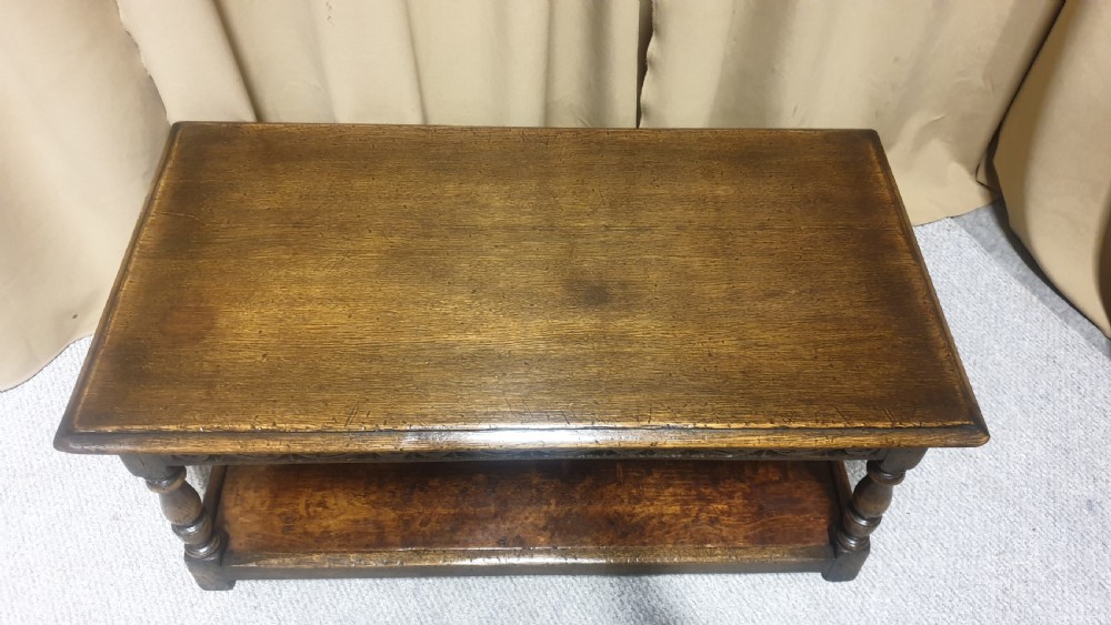 Very Good Solid Oak Plank  Coffee Table View VIII