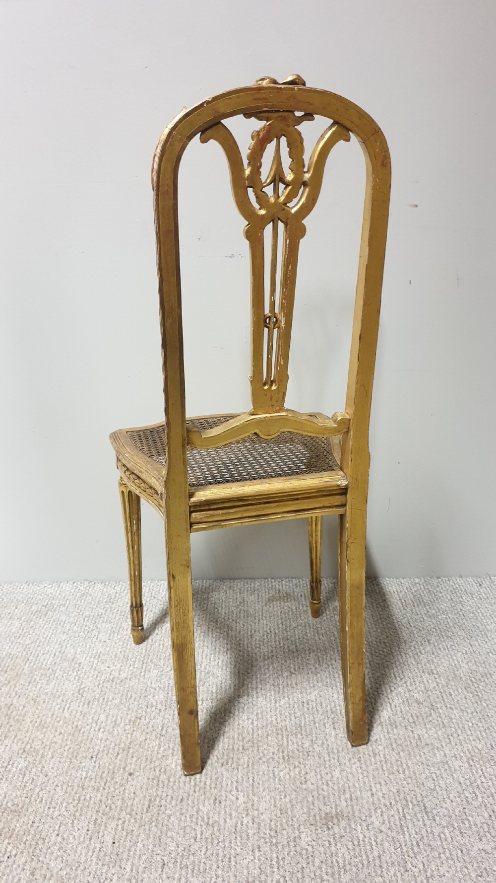 Super French Gilt Louis XV Boudoir Chair View IV