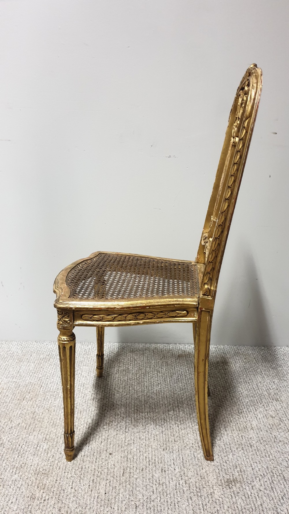 Super French Gilt Louis XV Boudoir Chair View VI
