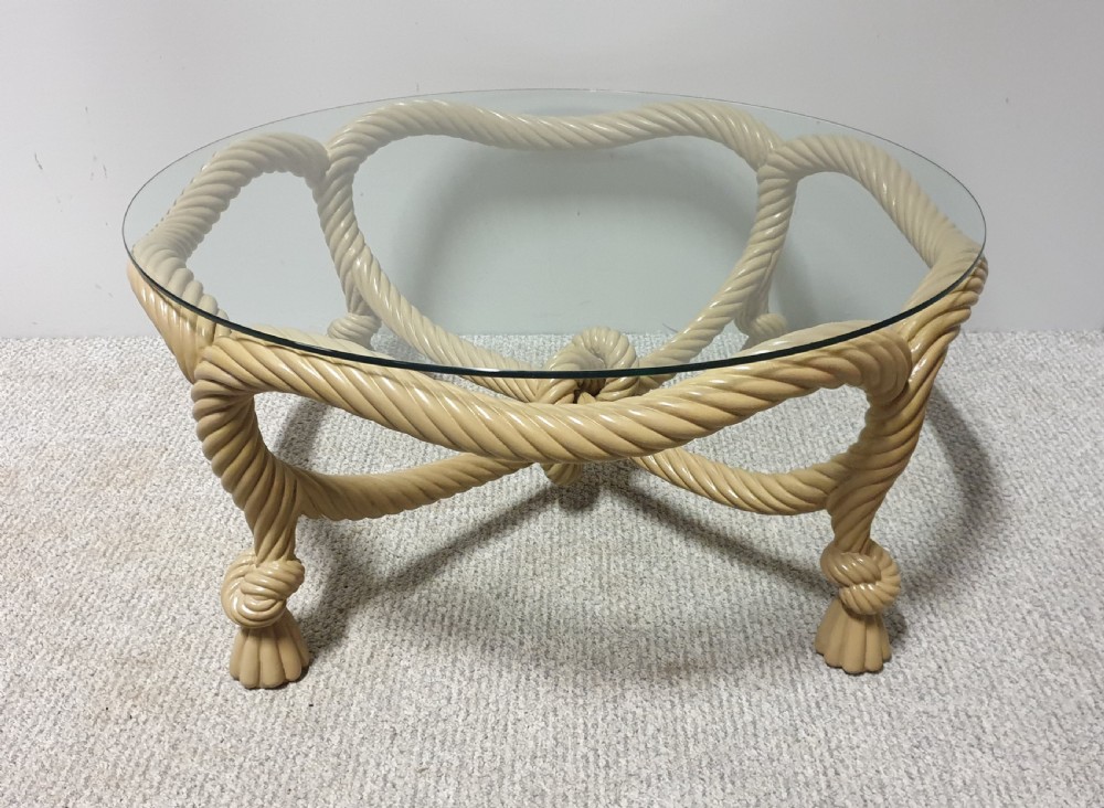 Painted Rope Coffee Table View VI