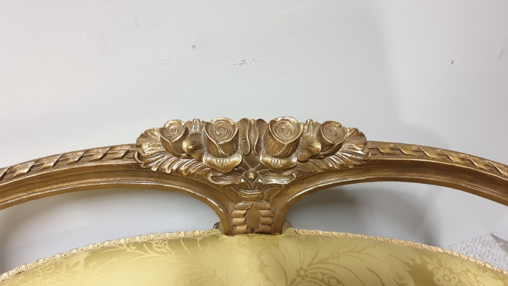 Pretty French Gilt Window Seat View III