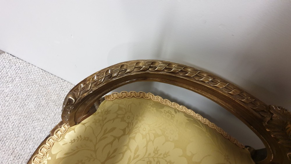 Pretty French Gilt Window Seat View IV