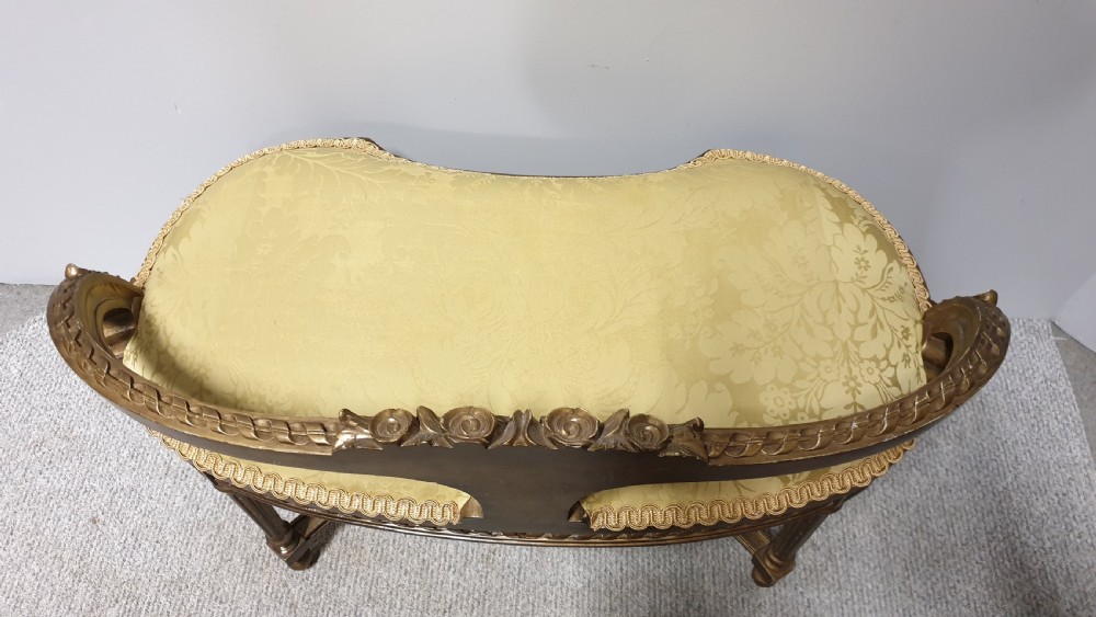 Pretty French Gilt Window Seat View VII