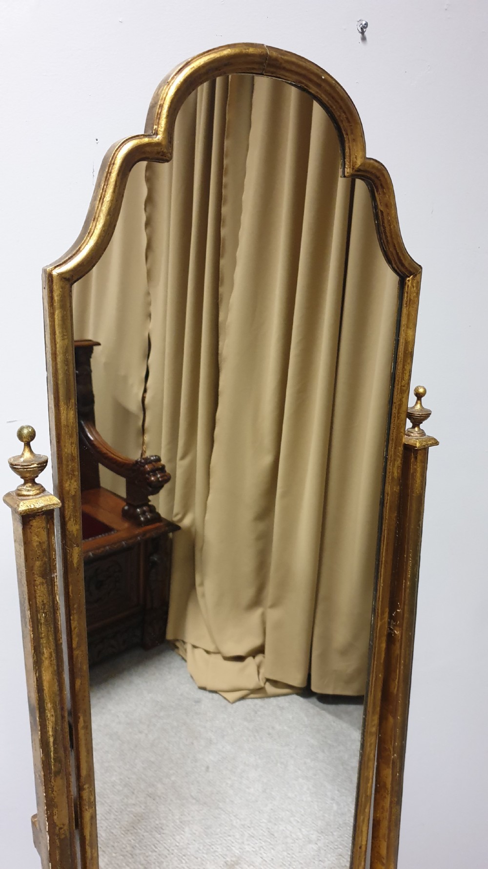 Super Gilt Cheval Mirror View III