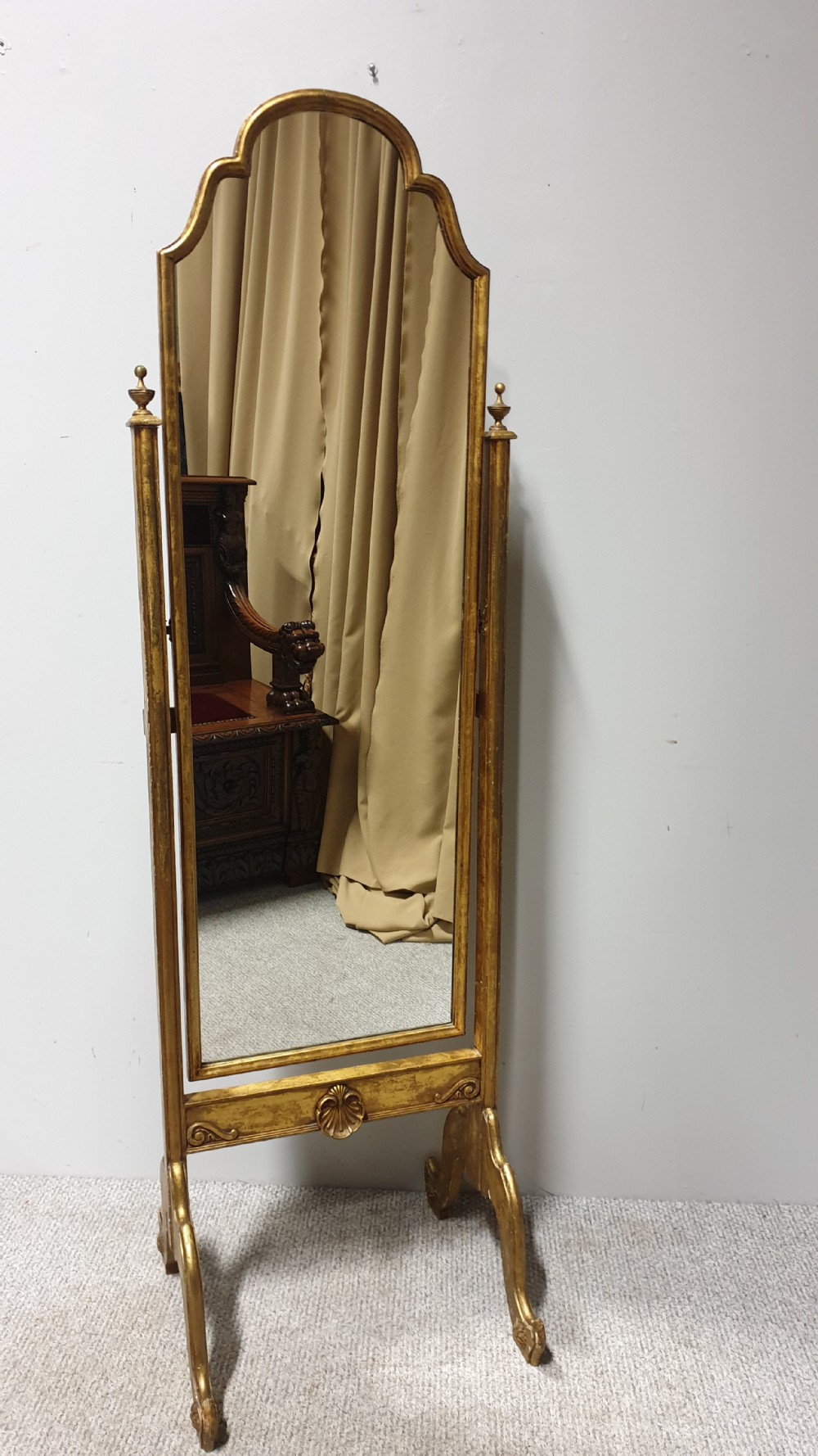 Super Gilt Cheval Mirror View VII