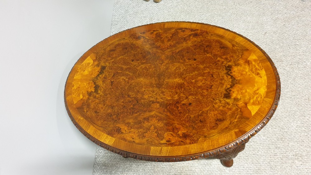 Burr Walnut Coffee Table View IV