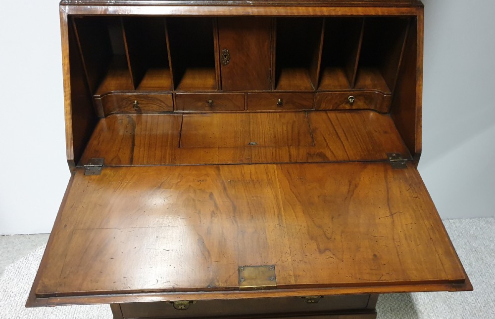 Double Domed Queen Anne Walnut Bureau Bookcase View X