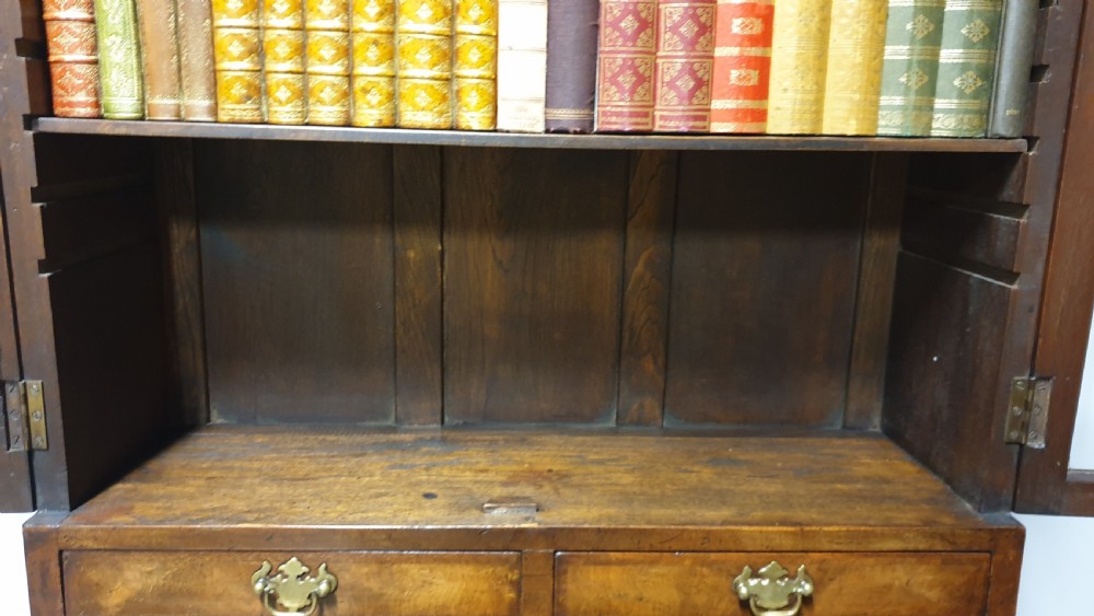 Double Domed Queen Anne Walnut Bureau Bookcase View XIV