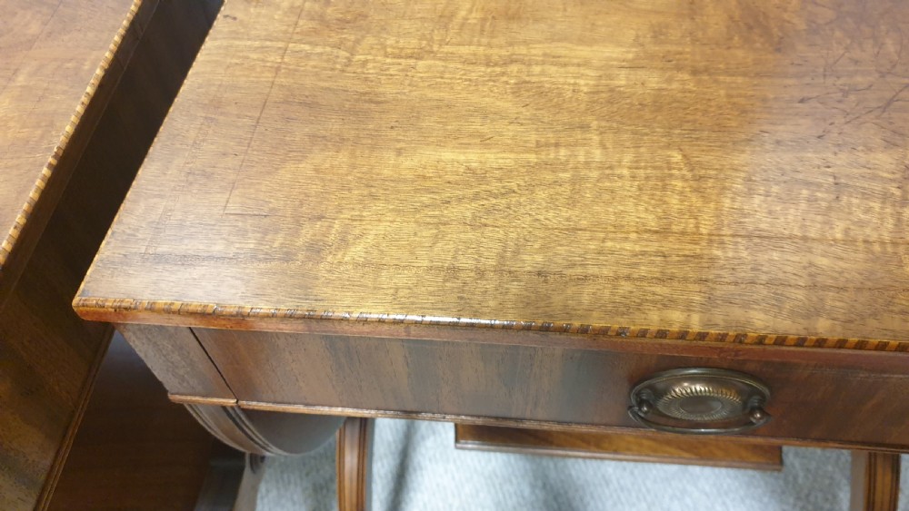 Excellent Pair Mahogany Side Lamp Tables View III