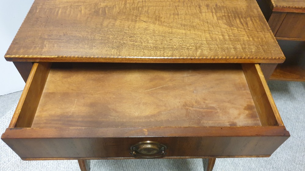 Excellent Pair Mahogany Side Lamp Tables View IV