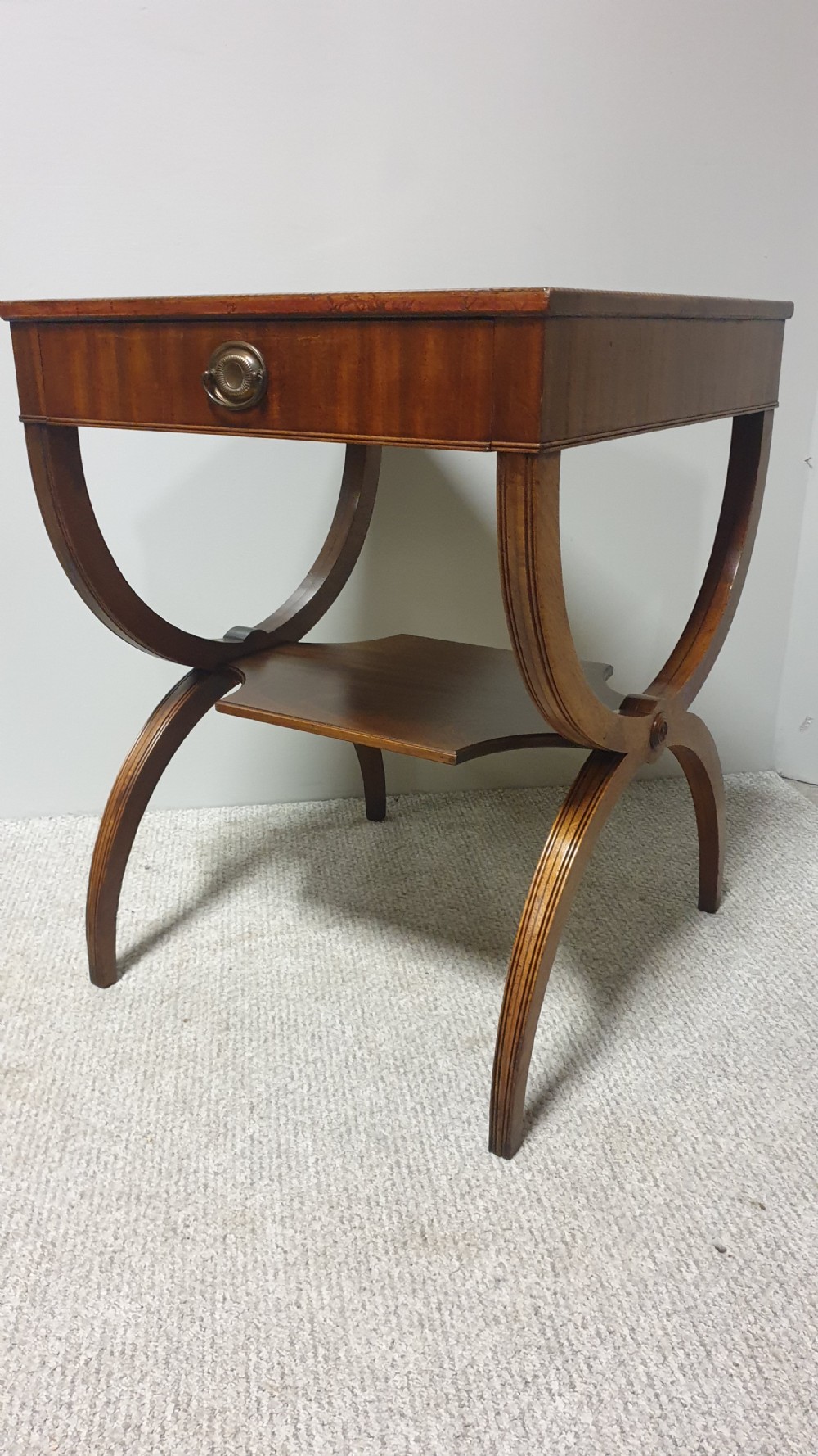 Excellent Pair Mahogany Side Lamp Tables View VIII