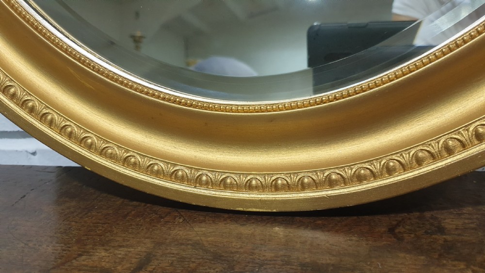 Edwardian Oval Gilt Mirror View II
