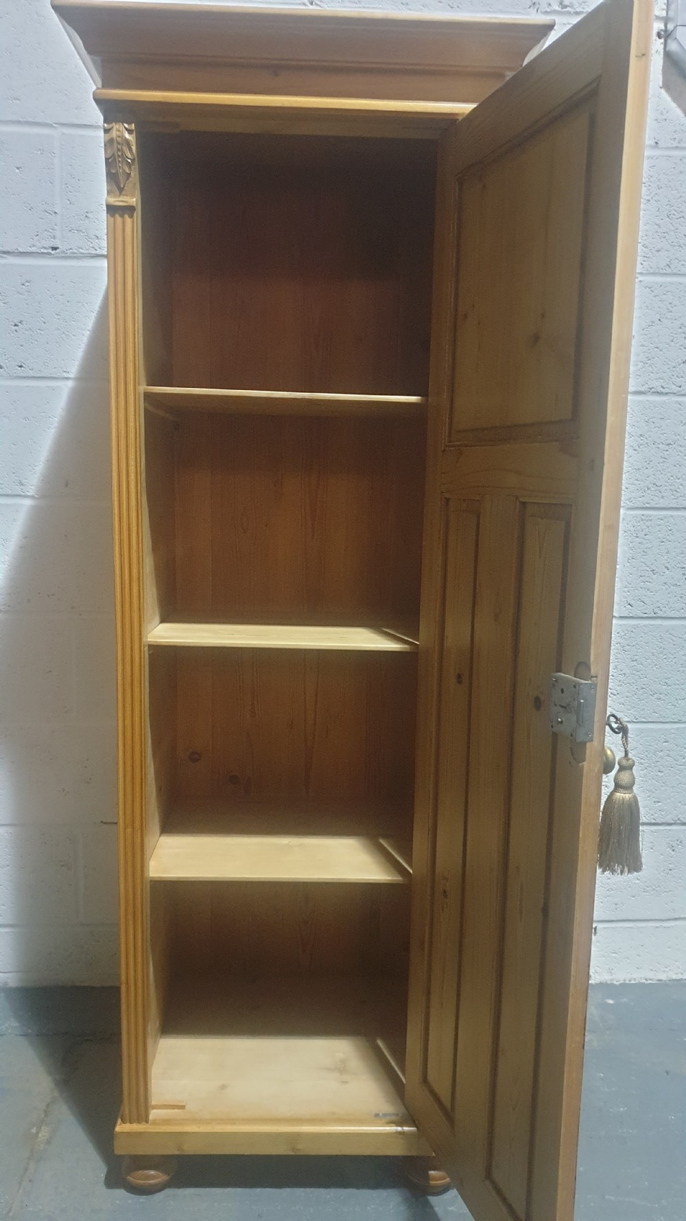Lovely Pine Cabinet of Slim Proportions View V