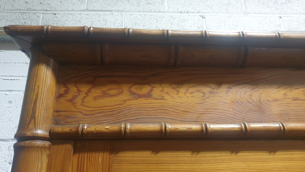 French Faux Bamboo Pine Wardrobe View IV