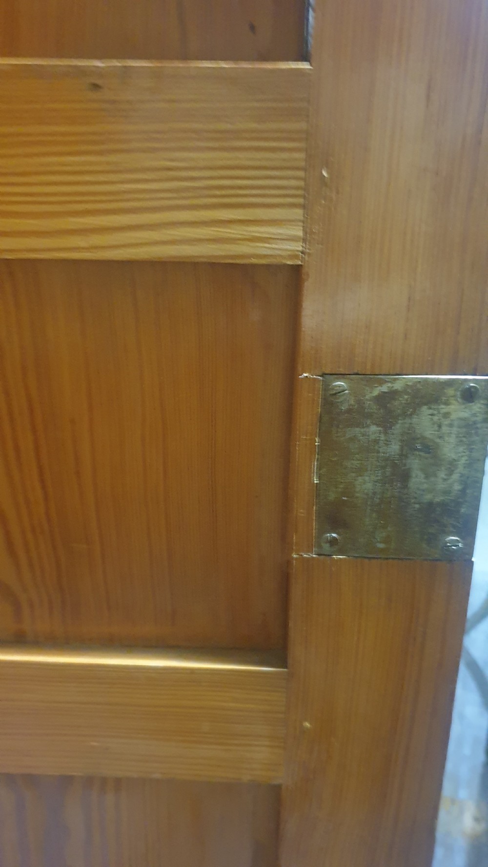 French Faux Bamboo Pine Wardrobe View VI