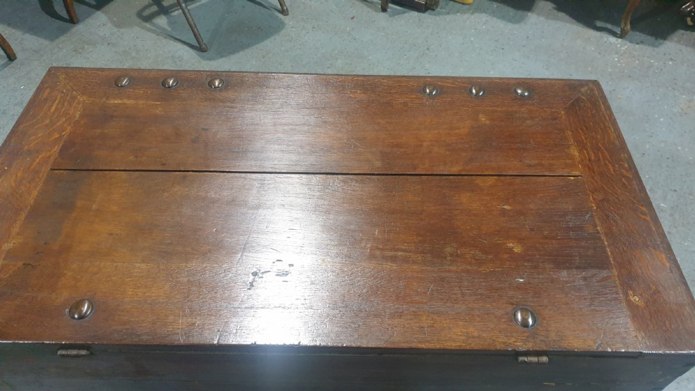 Double Lock Oak Coffer View X