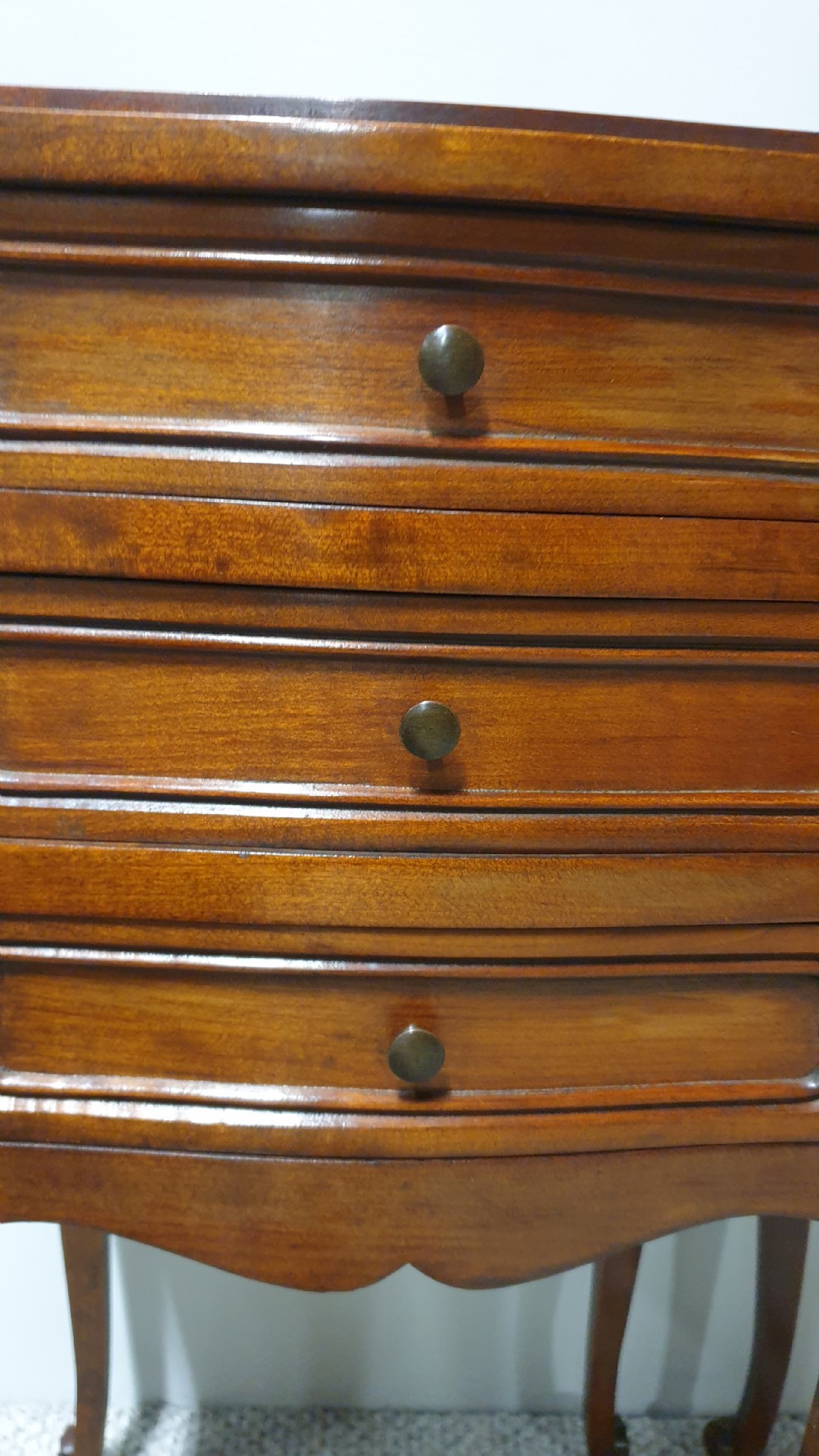 Pair French Mahogany Bedside Cabinets View VI