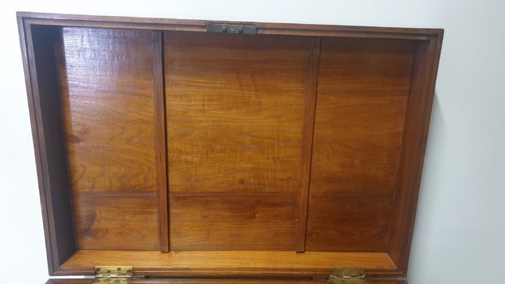 Teak Campaign Coffer View XII