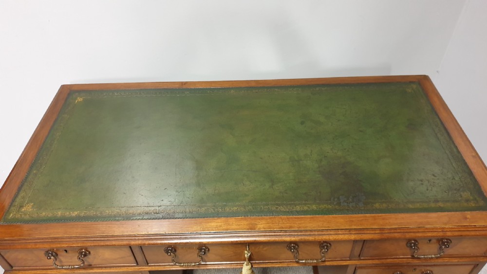 Superb Walnut Pedestal Desk View II