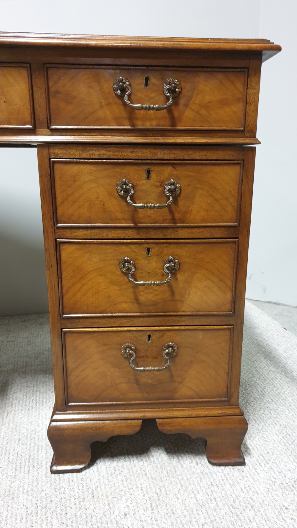 Superb Walnut Pedestal Desk View III