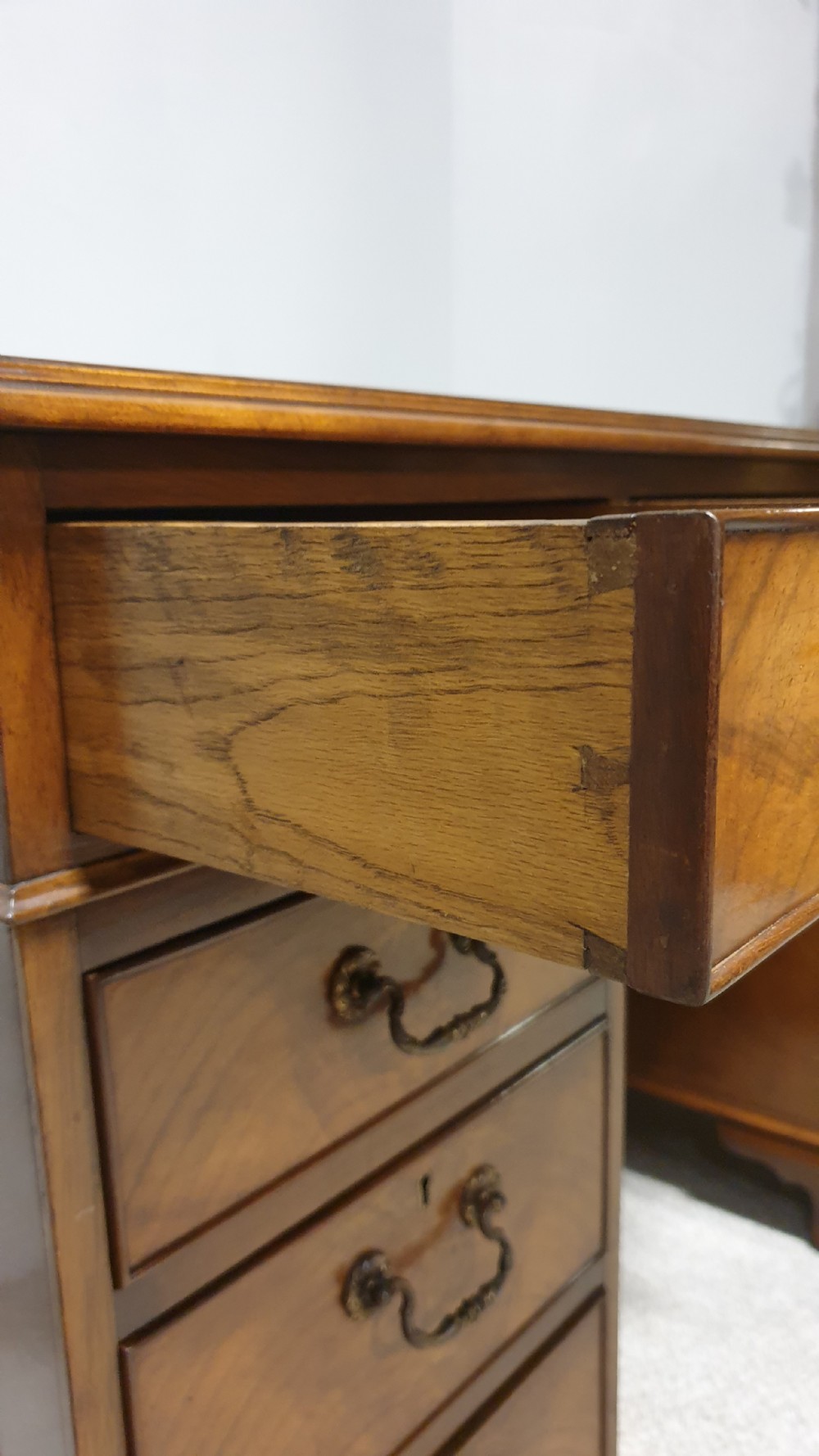Superb Walnut Pedestal Desk View IV