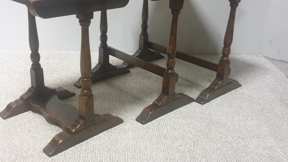 Super Oak Nest of Three Tables View III