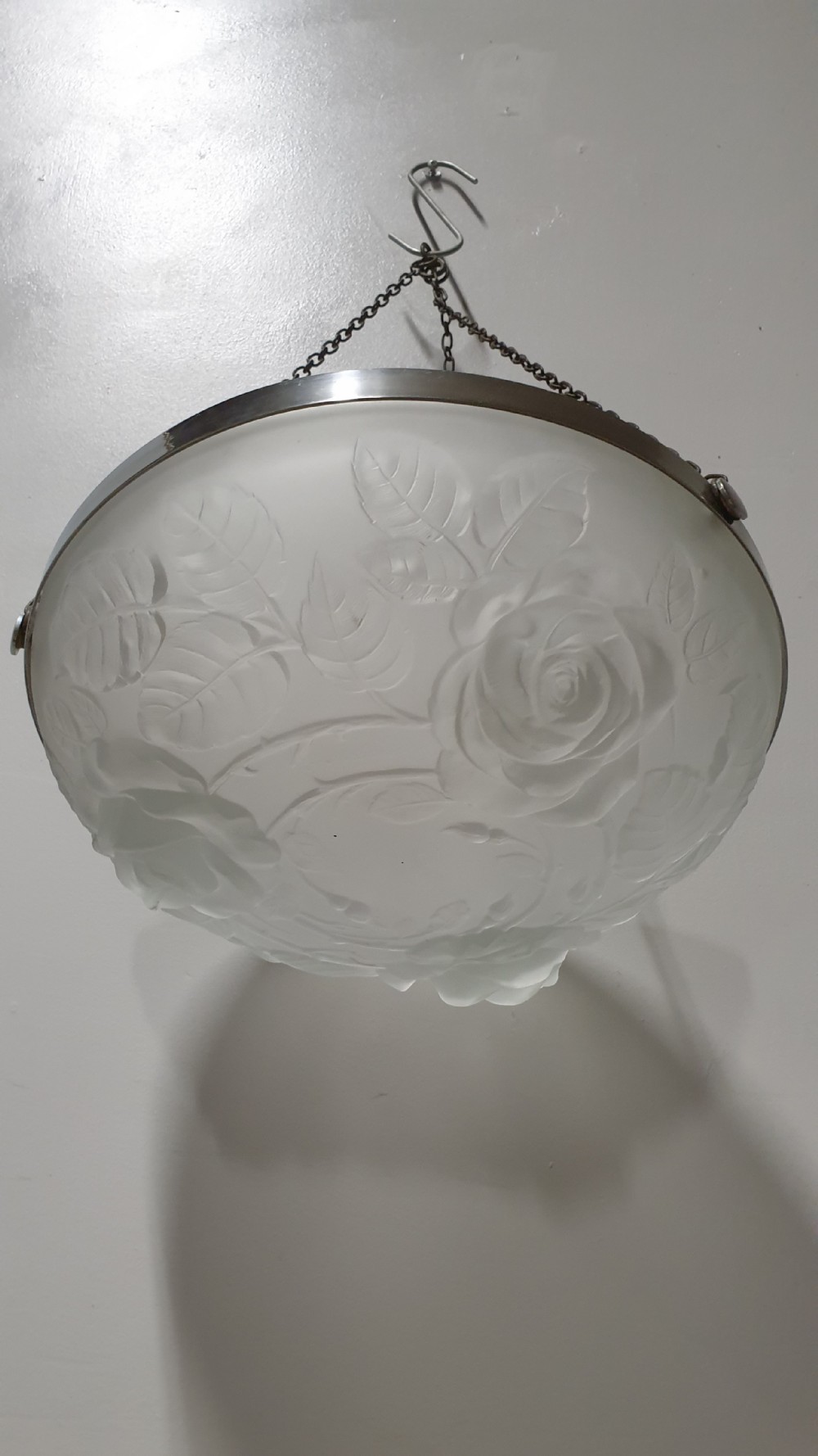 Lovely Art Deco Opaque Glass Light Shade