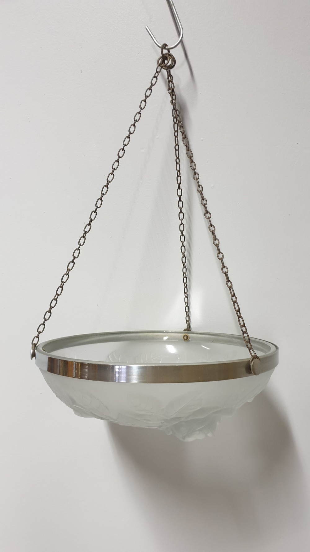 Lovely Art Deco Opaque Glass Light Shade View IV