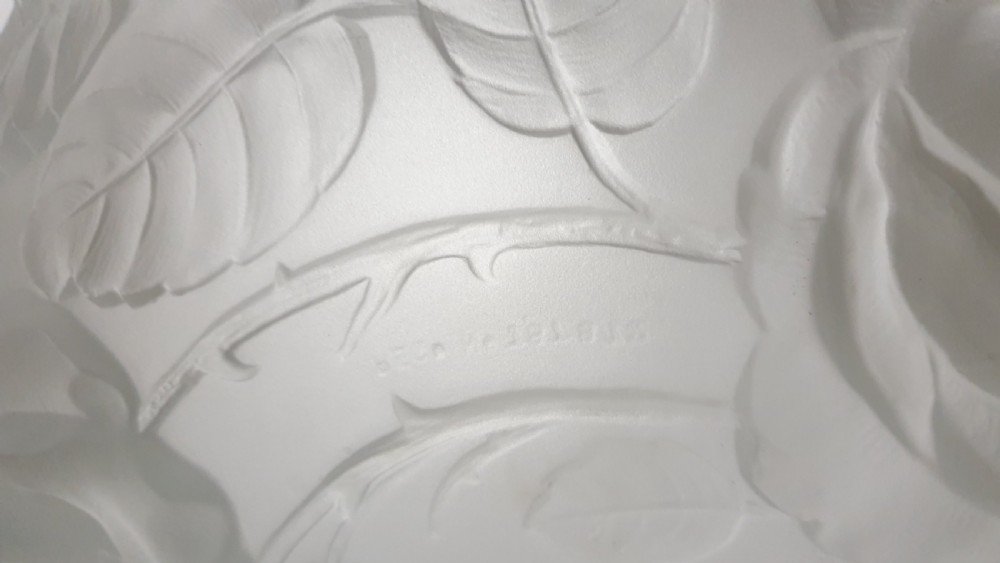 Lovely Art Deco Opaque Glass Light Shade View V