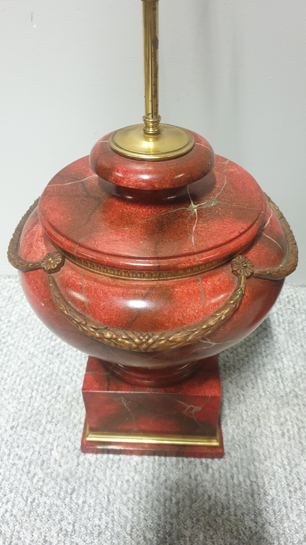 Large Pair Red Lamps View V